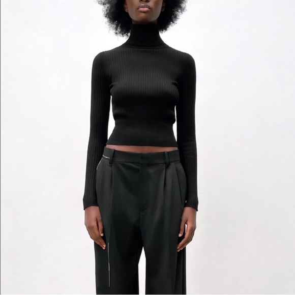 Zara Ribbed Knit Sweater - Picture 2 of 6